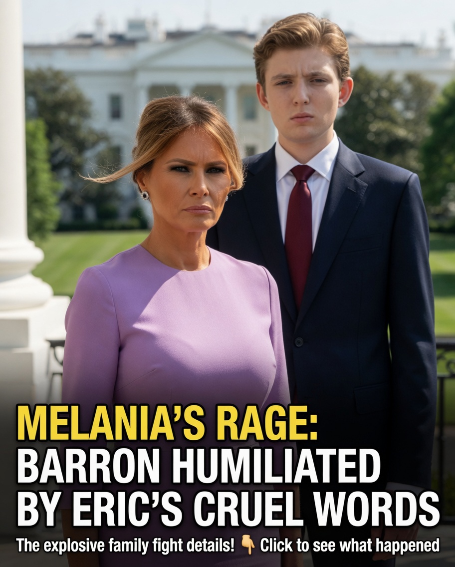 Melania furious at Eric Trump’s comments about Barron