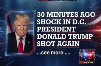 30 Minutes Ago Shock in D.C. President Donald Trump Shot AGAIN…see more.